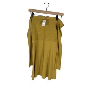 NWT American Eagle Mustard  Bodycon Summer Fitted Mini Dress Western Kidcore XSP